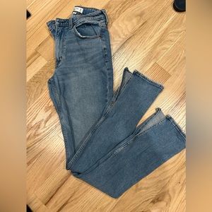 Abercrombie and fitch high rise curve love skinny jeans with vent at hem